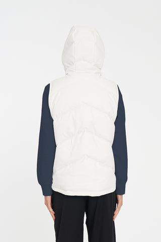 WOMENS CLASSIC DOWN VEST HRGBONE CHALK