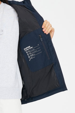 WOMENS CLASSIC DOWN VEST HRGBONE NAVY