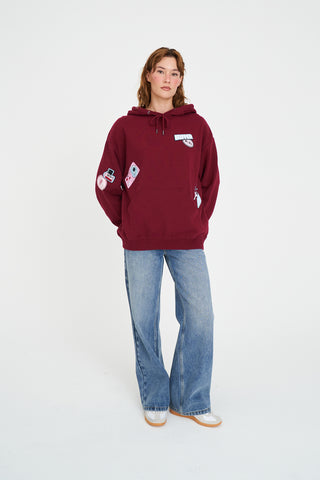 RELAX HOOD 350/SWEET TREAT BURGUNDY
