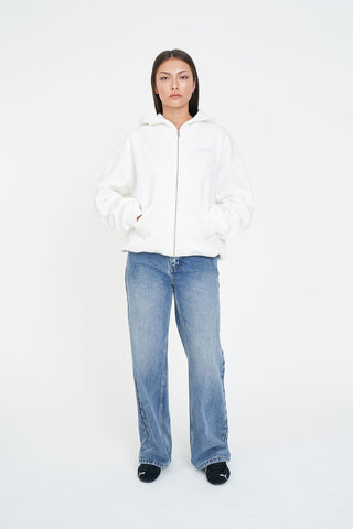 RELAX ZIP HOOD 350/LUSTRE CHALK
