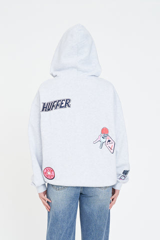 RELAX ZIP HOOD/SUNLIT SLOPES SILVER M