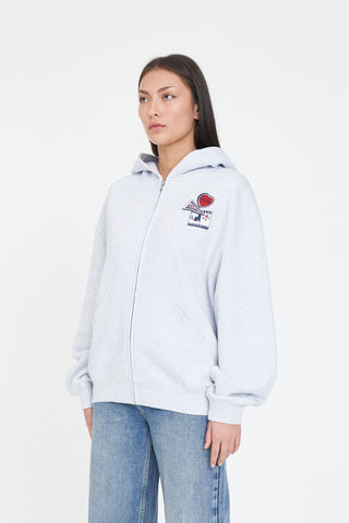 RELAX ZIP HOOD/SUNLIT SLOPES SILVER M