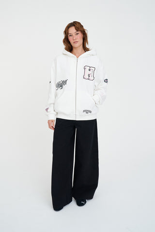 RELAX ZIP HOOD 350/MVP CHALK