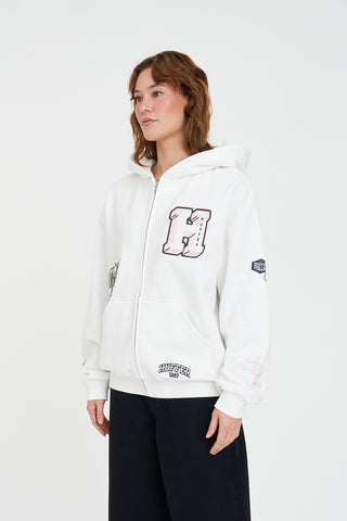 RELAX ZIP HOOD 350/MVP CHALK