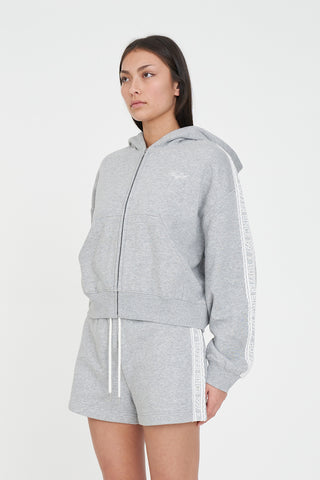CHERIE ZIP HOOD 350 GREY MARLE