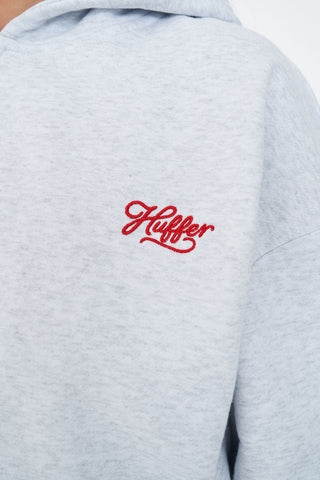 RELAX ZIP HOOD/LASSO SILVER MARLE