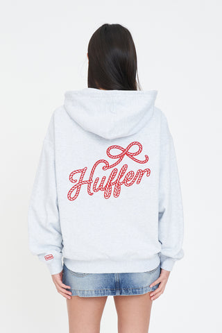 RELAX ZIP HOOD/LASSO SILVER MARLE