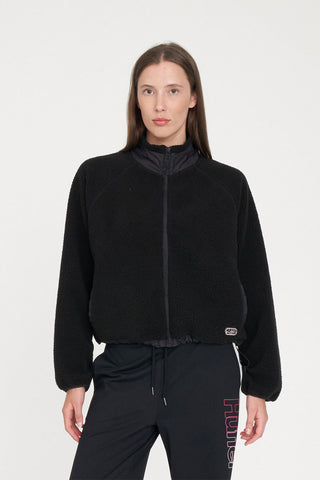 WOMENS FLEECE JACKET/AGILE BLACK