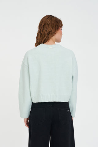 ELLE CROP CARDIGAN MINT