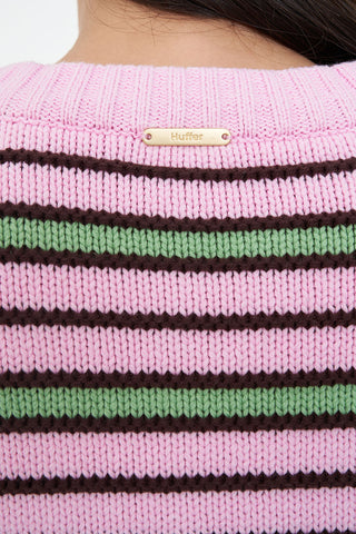 BOBBY KNIT CARDIGAN PINK/MEADOW