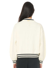ACES KNIT CARDIGAN PUTTY