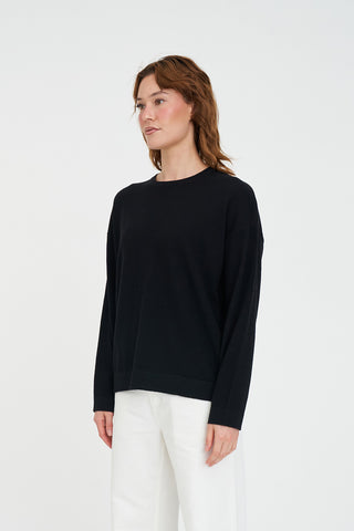 MERINO NEVE CREW BLACK