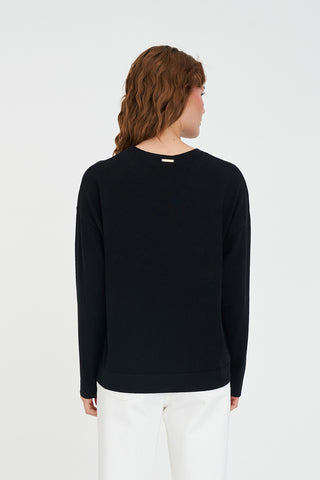 MERINO NEVE CREW BLACK