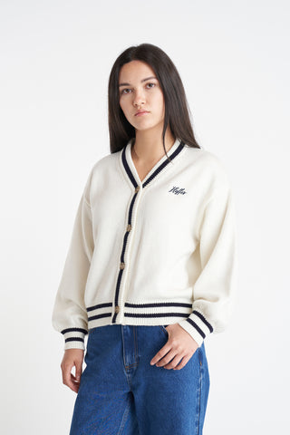 ACES KNIT CARDIGAN CHALK