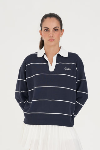 WMNS ACRES KNIT POLO NAVY