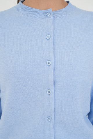 CLASSIC BUTTON UP CARDIGAN LIGHT BLUE
