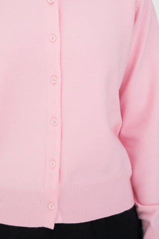CLASSIC BUTTON UP CARDIGAN PINK