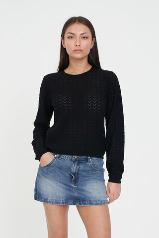 ZIGGY CRUISE LS TOP BLACK