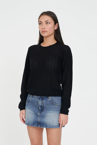 ZIGGY CRUISE LS TOP BLACK