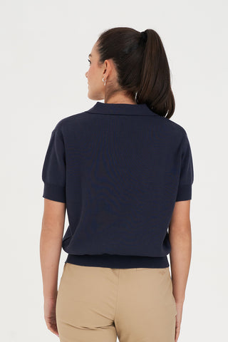 CLASSIC SS KNIT POLO NAVY
