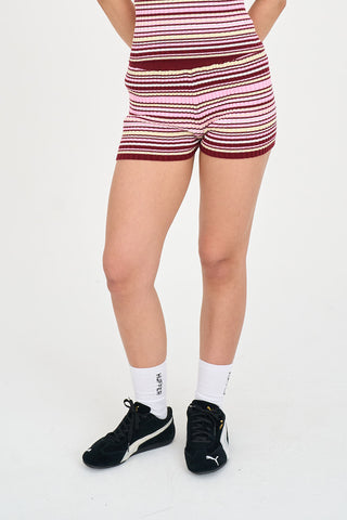 AMBROSIA KNIT SHORT PINK MULTI