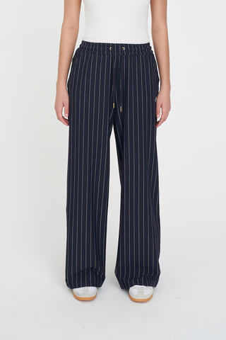 STRIPE HAILEY TRACKPANT NAVY