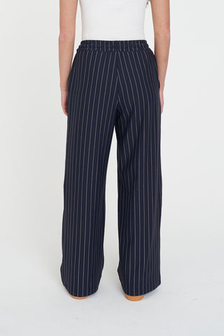 STRIPE HAILEY TRACKPANT NAVY