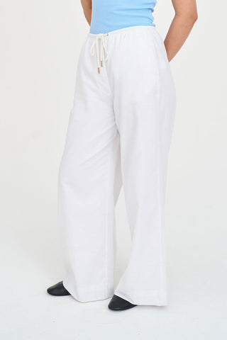 LIN-IN SABINE PANT WHITE