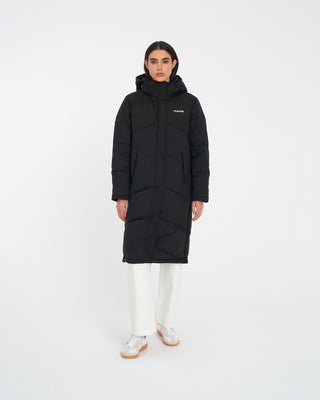 WMNS LONGLINE PUFFER JACKET BLACK