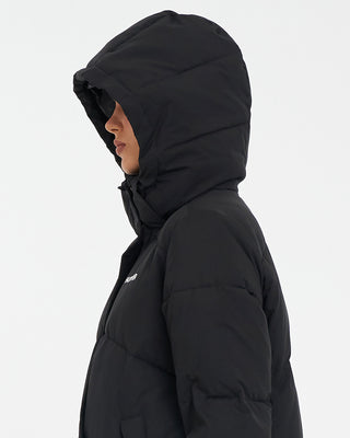 WMNS LONGLINE PUFFER JACKET BLACK