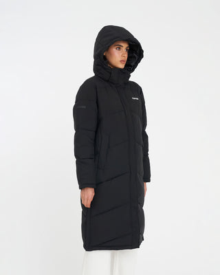 WMNS LONGLINE PUFFER JACKET BLACK