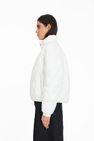 WMNS QUILTED LOFT JACKET WHITE