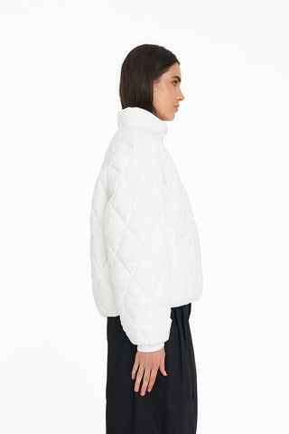 WMNS QUILTED LOFT JACKET WHITE