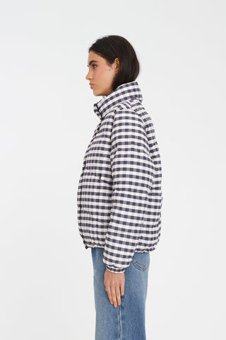 WMNS DEMI PUFFER JKT GINGHAM