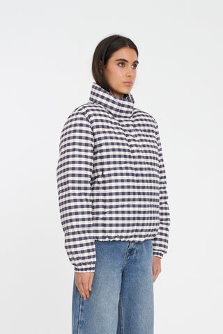 WMNS DEMI PUFFER JKT GINGHAM