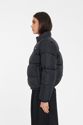 WOMENS RIDER PUFFER JACKET BLACK
