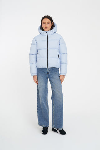 WMNS STREET PUFFER JKT MIST BLUE