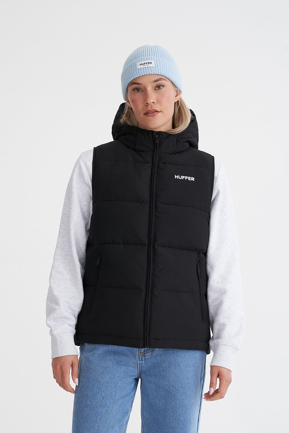 WMNS HUFFER PUFFER VEST BLACK – Huffer - Main Image