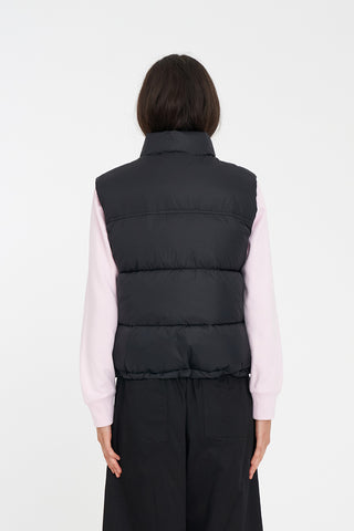 WOMENS RIDER PUFFER VEST BLACK