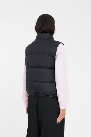 WOMENS RIDER PUFFER VEST BLACK