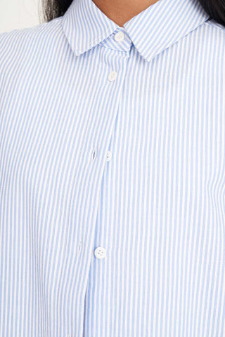 CRUISE DAY SHIRT ICE BLUE STRIPE