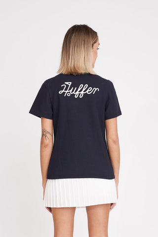 WOMENS BIRDIE SS POLO/PAR 97 NAVY