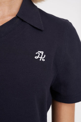 WOMENS BIRDIE SS POLO/PAR 97 NAVY