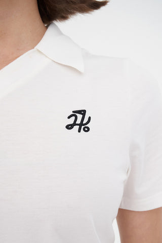 WOMENS TECH BIRDIE SS POLO CHALK