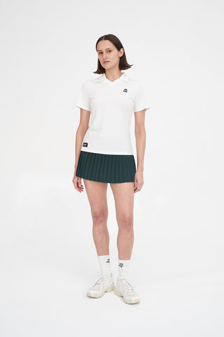 WOMENS TECH BIRDIE SS POLO CHALK