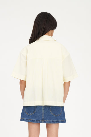 CRUISE STRIPE DAD SHIRT BUTTER/CHALK