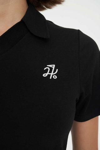 WOMENS TECH BIRDIE SS POLO BLACK