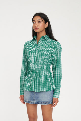 ADA SHIRT GREEN/BLUE