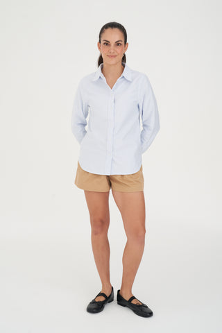 CLASSIC STRIPE OXFORD SHIRT BLUE