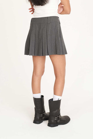 FREDDIE MINI SKIRT CHARCOAL
